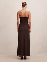 Lorelei Strapless Ruched Maxi Dress Forever New