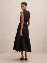 Dahlia Petite Embroidered Midi Dress Forever New