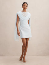 Bowie Petite Mini Dress With Shawl Forever New