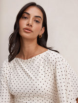 Cora Flutter Sleeve Tie Mini Dress Forever New