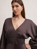 Vera Draped Batwing Maxi Dress Forever New