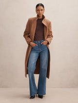 Phoebe Petite Funnel Neck Coat Forever New