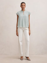 Autumn Flutter Sleeve Blouse Forever New