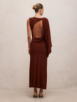 Fleur Cape Shoulder Maxi Dress Forever New