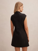 Eliza Sculpted Linen Mini Dress Forever New