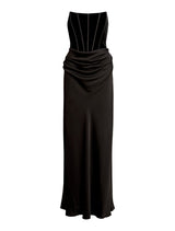Isra Velvet Corset Maxi Dress Forever New