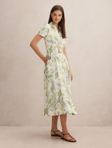 Avery Short Sleeve Seam Detail Midi Dress Forever New