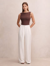 Eva Linen Wide Leg Pants Forever New