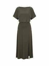 Parker Draped Jersey Midi Dress Forever New