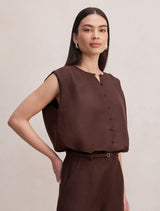 Naia Bubble Hem Top Forever New