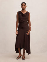 Ada Petite Drape Cowl Back Top Forever New