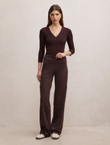 Wren Fold Waist Wide Leg Pants Forever New