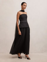 Laney Petite Corset Maxi Dress