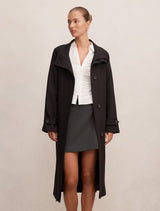 Florence Funnel Neck Trench Coat Forever New