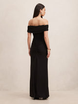 Ania Ruched Bardot Maxi Dress Forever New