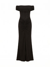 Ania Ruched Bardot Maxi Dress Forever New