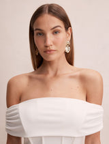 Ania Ruched Bardot Maxi Dress Forever New