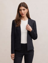 Farrah Fitted Blazer Navy Suit Forever New