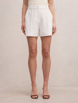 Chelsea Pintuck Shorts Porcelain Forever New