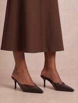 Pamela Pointed Toe Mule Heel