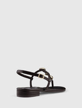Fiona 2 Irregular Shaped Trim Flat Sandal Forever New
