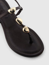 Fiona 2 Irregular Shaped Trim Flat Sandal Forever New