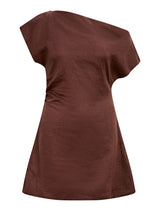 Danielle Asym Linen Mini Dress Forever New