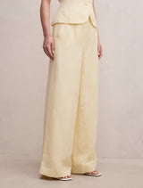 Matilda Linen Blend Wide Leg Pants Forever New