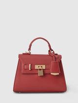 Laura Lock Top Handle Bag 0 Rosewood Forever New