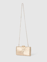 Tate Twist Satin Hardcase Clutch Forever New