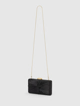 Tate Twist Satin Hardcase Clutch Forever New