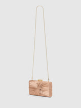 Tate Twist Satin Hardcase Clutch Forever New