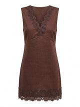 Zali Lace Trim Linen Mini Dress Forever New