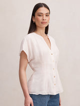 Jemma V Neck Blouse Forever New