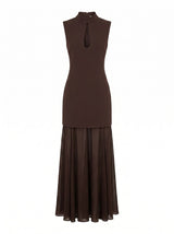 Pearl Petite High Neck Underlay Dress Forever New