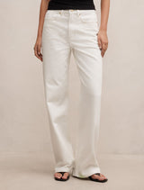 Nicki Mid-Rise Straight Jeans Off White Forever New