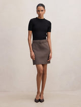 Maya Petite Woven Mixed Mini Dress Forever New