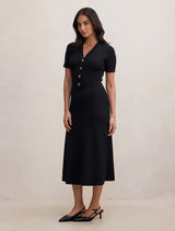 Niki V-Neck Stitch Knit Dress Forever New