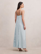 Salome V Neck Lace Maxi Dress Forever New