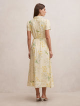 Avery Short Sleeve Seam Detail Midi Dress Forever New
