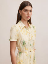 Avery Short Sleeve Seam Detail Midi Dress Forever New