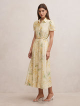 Avery Short Sleeve Seam Detail Midi Dress Forever New