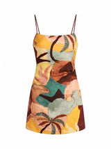 Mel Strappy Linen Mini Dress Forever New