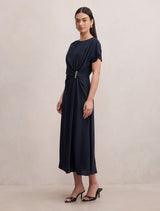 Wren Hardware Detail Midi Dress Forever New