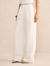 Eva Petite Linen Wide Leg Pants Forever New