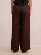 Eva Petite Linen Wide Leg Pants Forever New