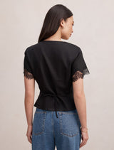 Ingrid Lace Trim Blouse Forever New