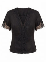 Ingrid Lace Trim Blouse Forever New