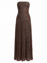 Sofia Strapless Plisse Maxi Dress Forever New