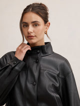 Belle Pu Belted Bomber Jacket Forever New